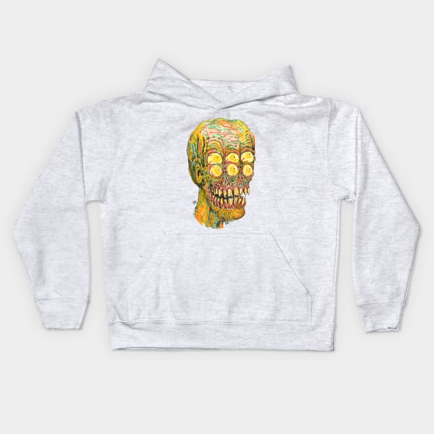 Six Eyed Weirdo Kids Hoodie by Robisrael